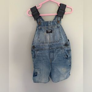 Toddler Boys or Girls Jean Short Overalls